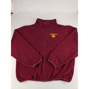 Men's XL Minnesota Gophers Sweater Embroidered Full Zip Golden Maroon Vintage